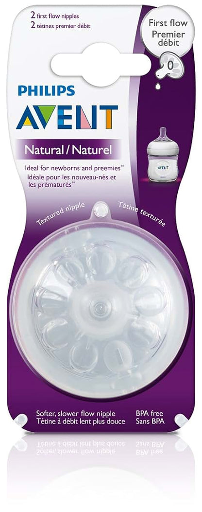 Philips Avent Natural First Flow Nipple, 2 Pack (photo 2)