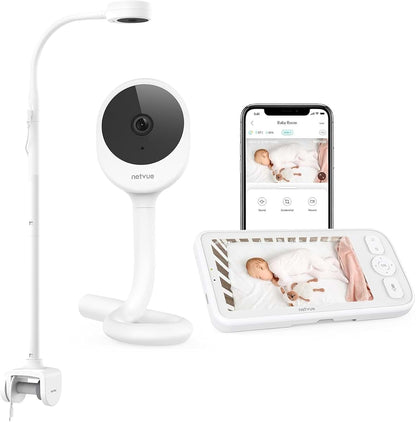Netvue Peekababy Smart WiFi Baby Monitor with 1080P Camera and 5" HD Display