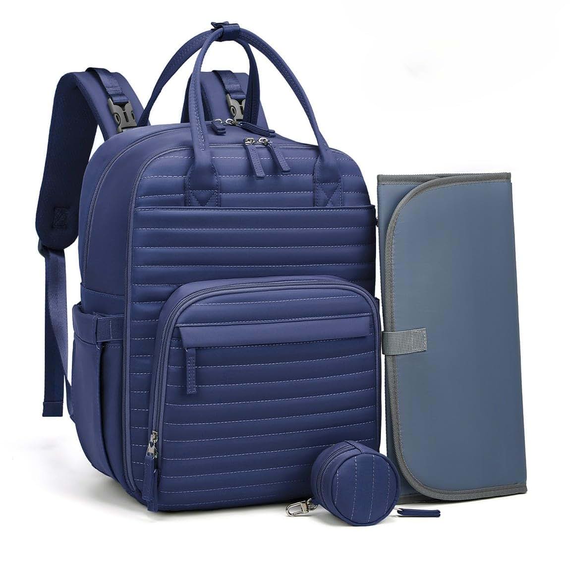 Siam Choice Water Resistant Unisex Diaper Bag Backpack with Changing Pad