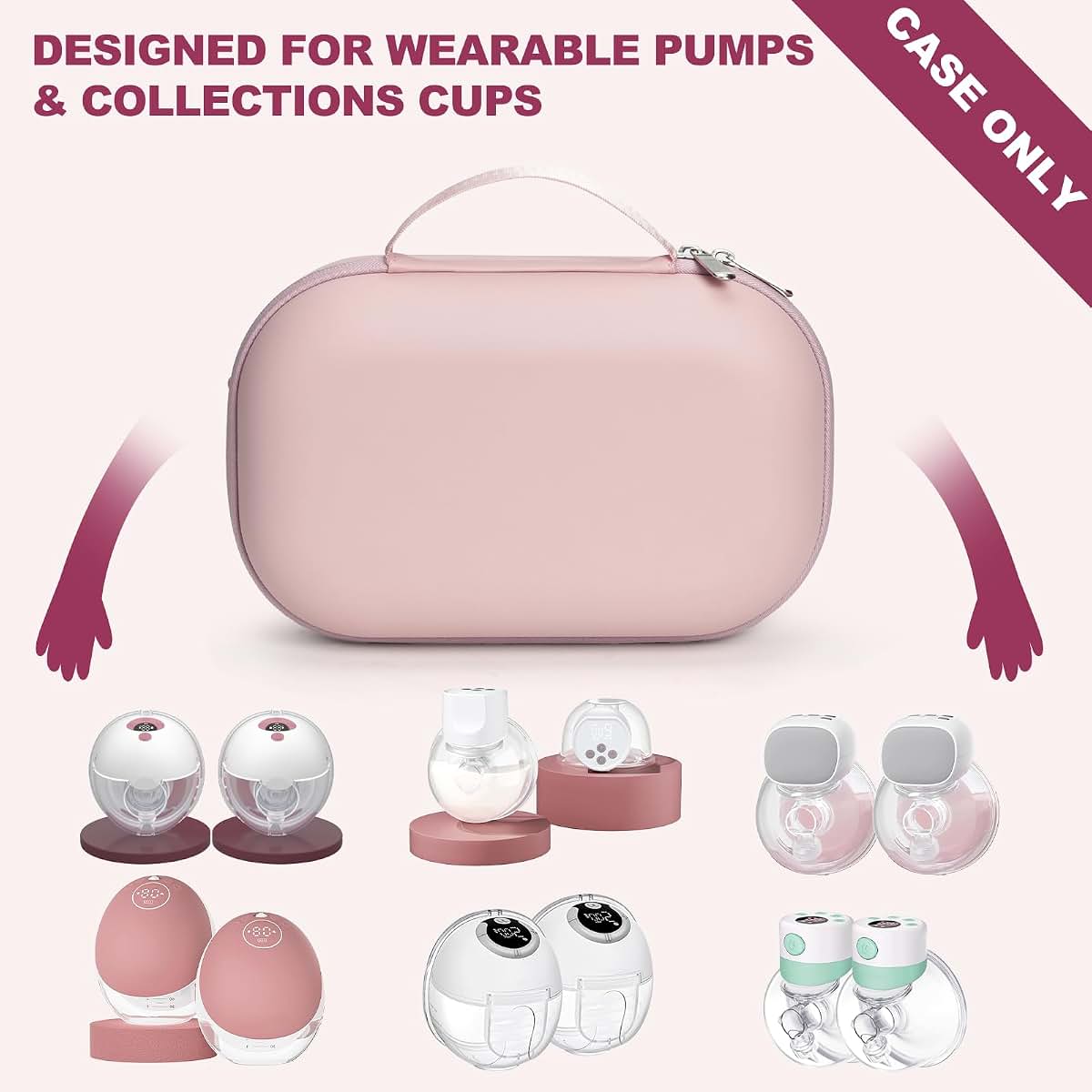 Wearable Breast Pump Carrying Case for Momcozy & Willow Pumps