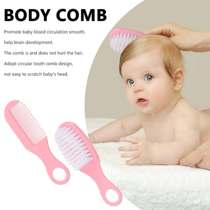 Supvox Baby Hair Brush And Comb Set For Newborn Grooming
