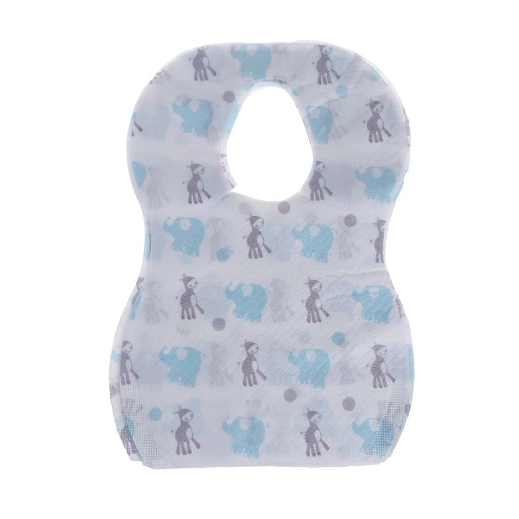 MinnowXY 20 Pcs Sterile Disposable Bibs with Pocket