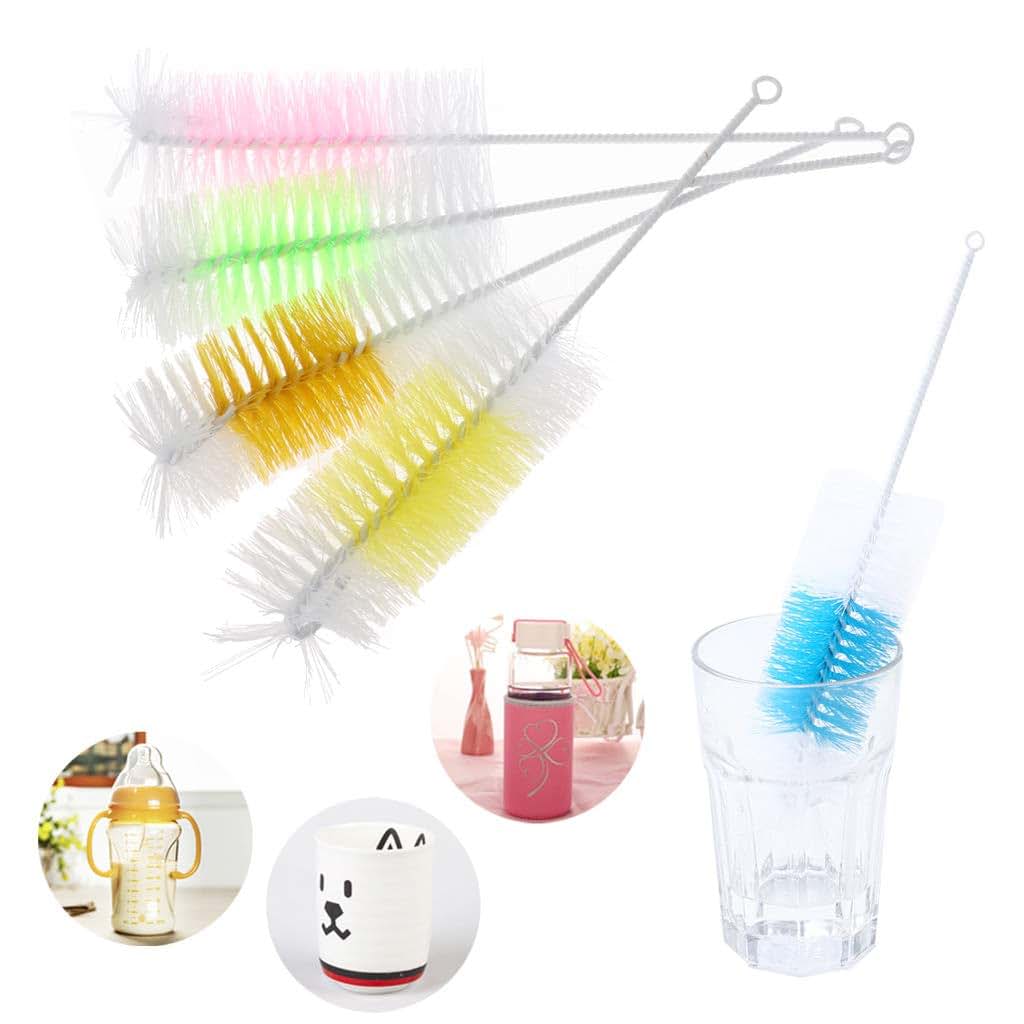 WOEIFGV 2pcs Baby Bottle Brushes Multifunctional Brush Long Wash Drinking Feeding Bottle Nylon Brush (photo 2)