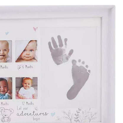 Picture Frame First Year Photo Album Memory Display