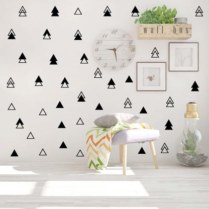 JURUOXIN Triangle Wall Decals Set For Bedroom Decoration