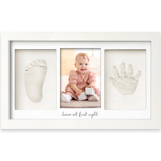 KeaBabies Baby Handprint Kit - Clay Keepsake Frame