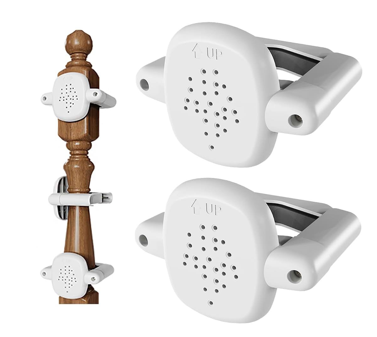 Della Stella Baby Gate Banister Adapter Kit for Round or Square Railings