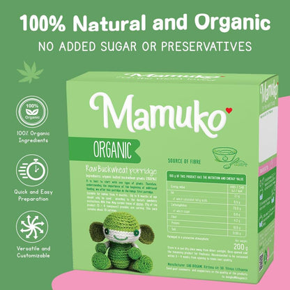 Mamuko Organic Raw Buckwheat Porridge For Infants 4+ Months (photo 3)