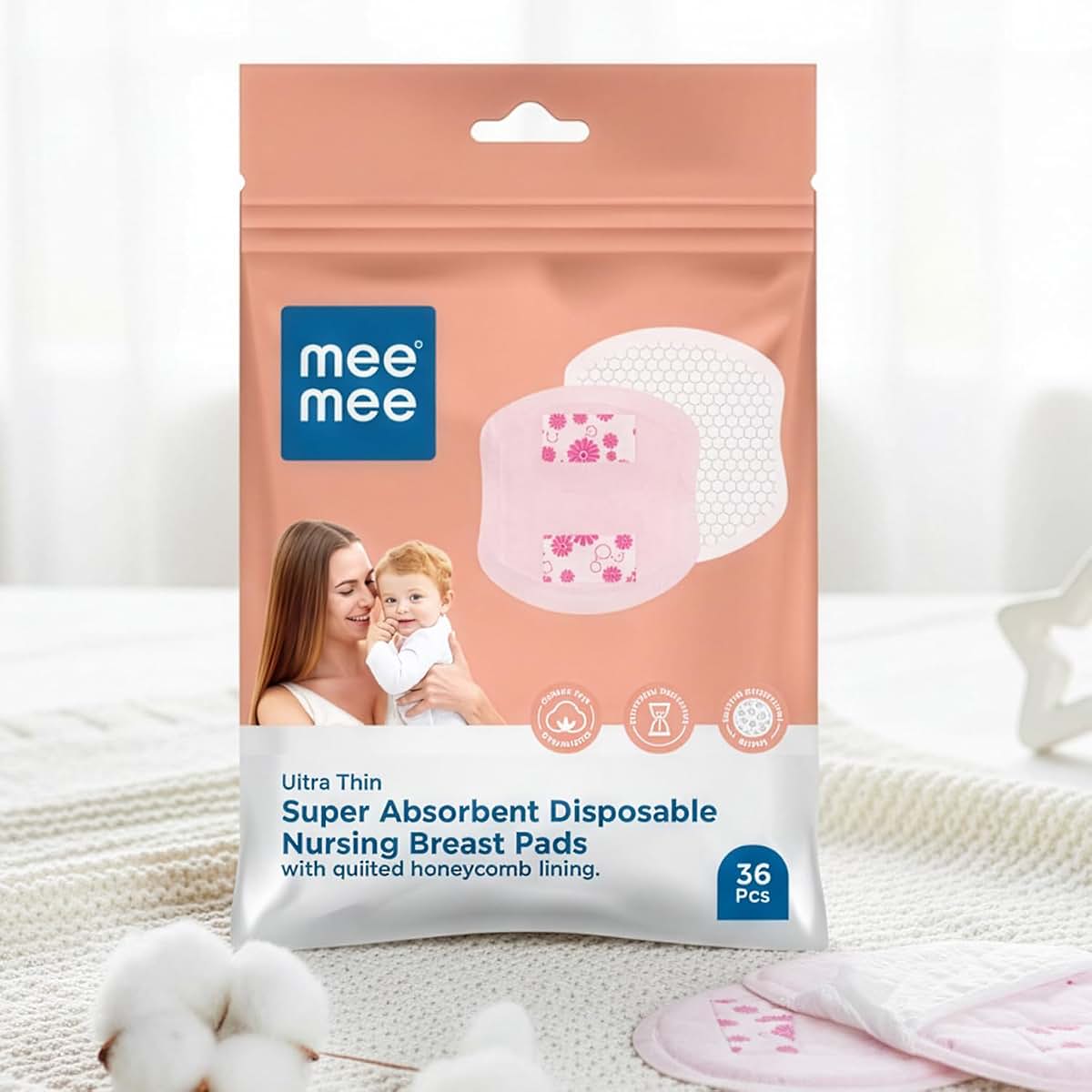 Mee Mee Disposable Nursing & Maternity Breast Pads (36 Count)
