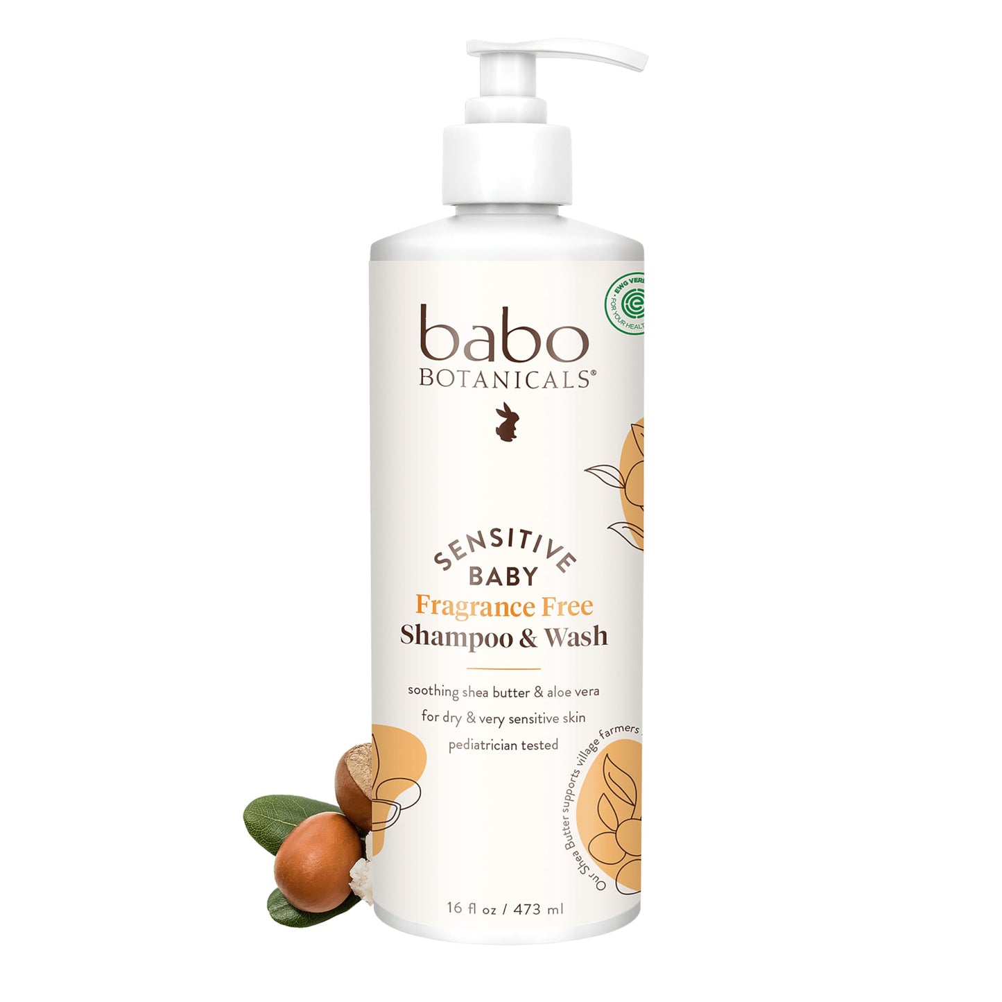 Babo Botanicals Sensitive Baby Shampoo & Wash