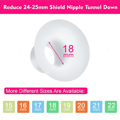 Silicone Breast Pump Flange Inserts for Pumps (18mm)