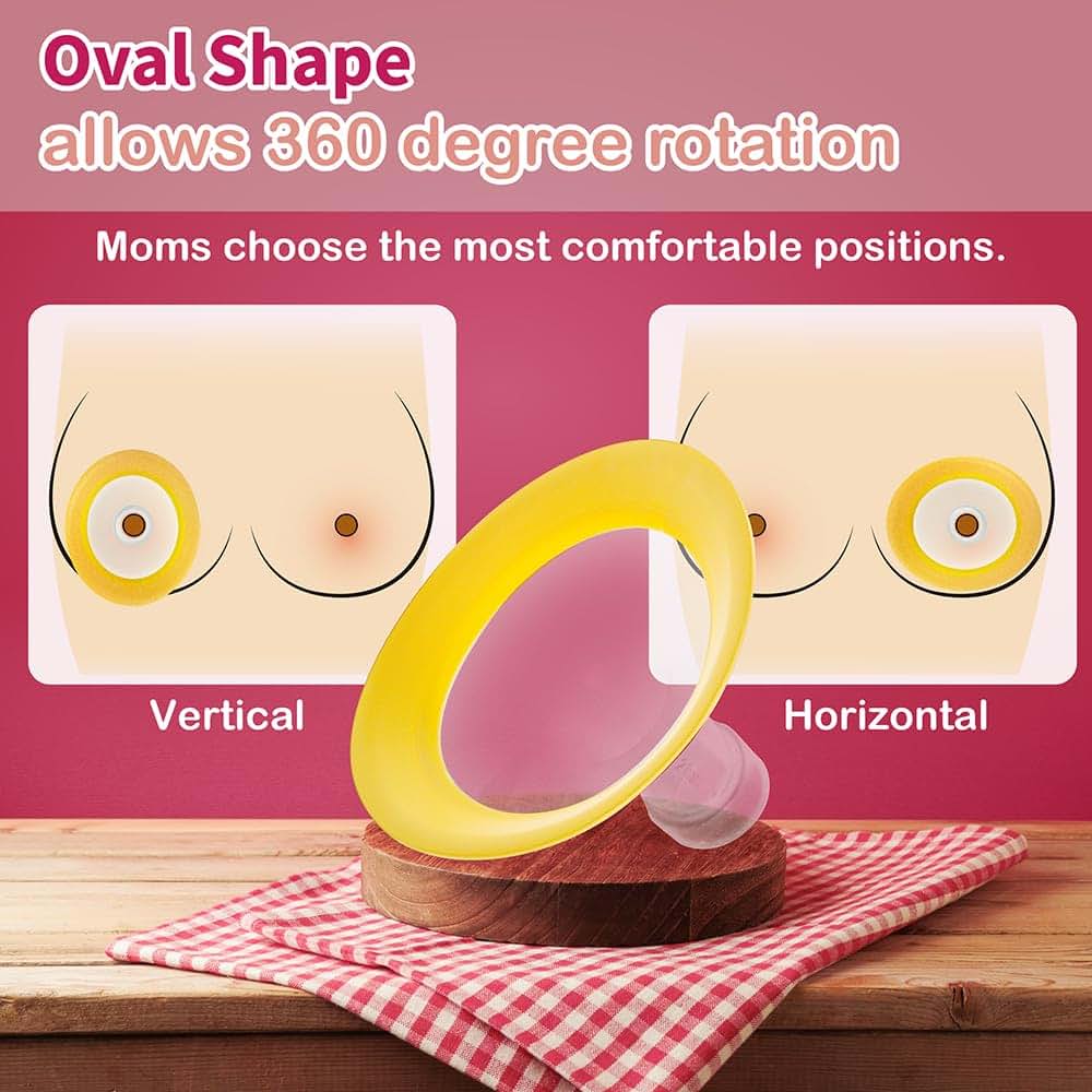 Nenesupply 24mm Oval Flanges Compatible With Medela Breast Pumps