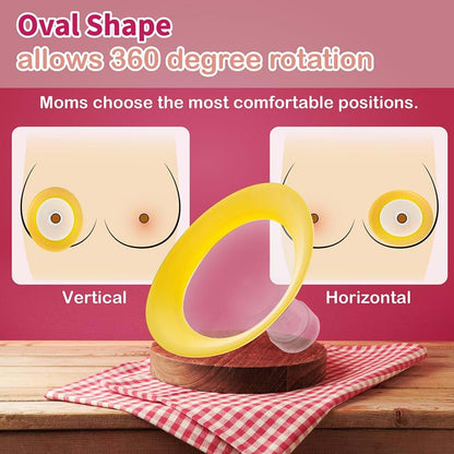 Nenesupply 24mm Oval Flanges Compatible With Medela Breast Pumps