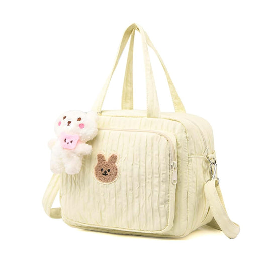 Rwigeboo Tote Diaper Bag Large Capacity Yellow