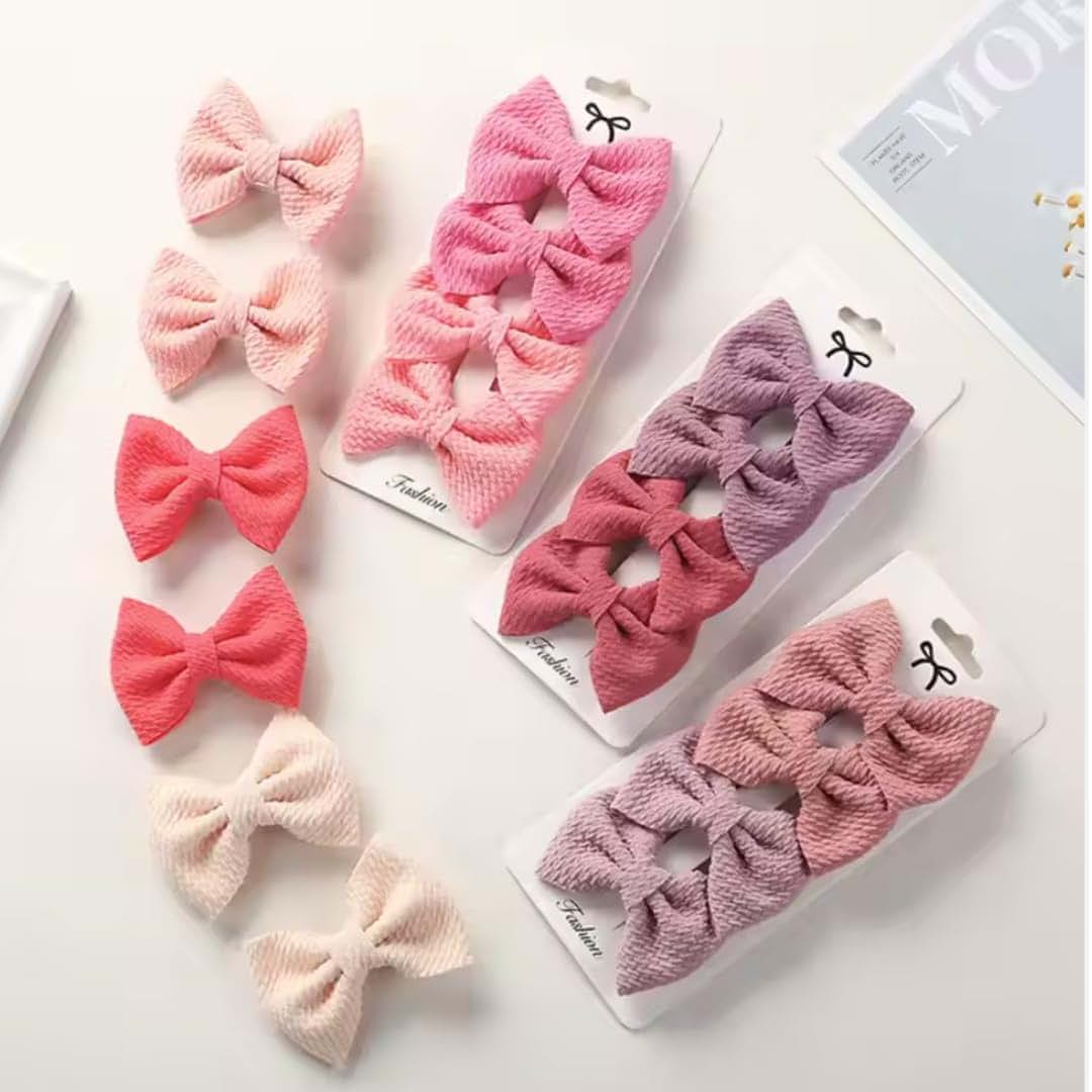 Dnett Designs 40 Pack 3 Inch Waffle Hair Bows With Alligator Clips