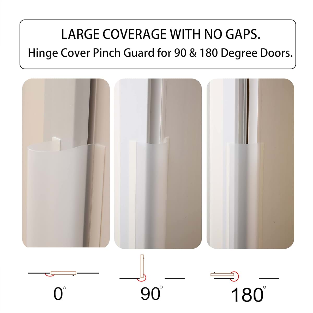 BabyOneStop Door Finger Pinch Guard Clear Door Jam Shield