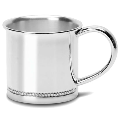 Krysaliis Classic Beaded Sterling Silver Layer Cup Mug