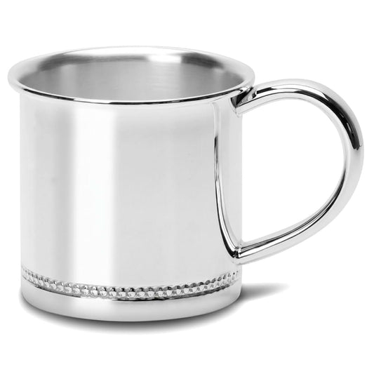 Krysaliis Classic Beaded Sterling Silver Layer Cup Mug
