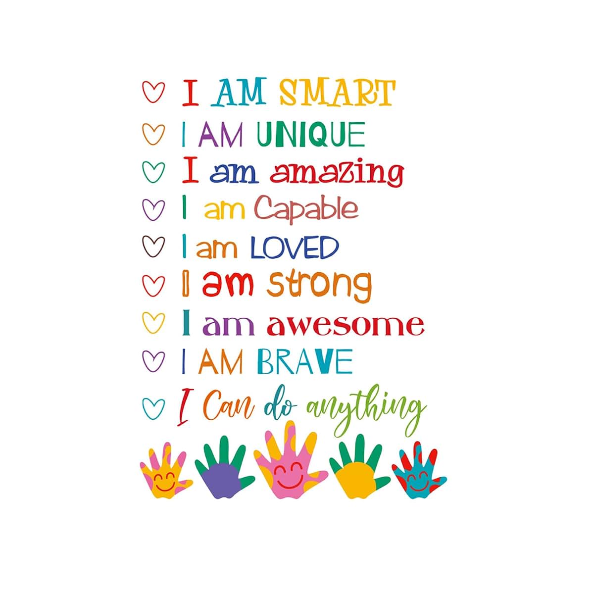 ADECNS Inspirational Wall Decals Positive Saying Sticker