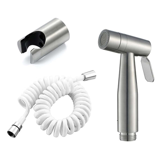 Muobsbjrx Handheld Stainless Steel Cloth Diaper Sprayer With Telephone Line Hose