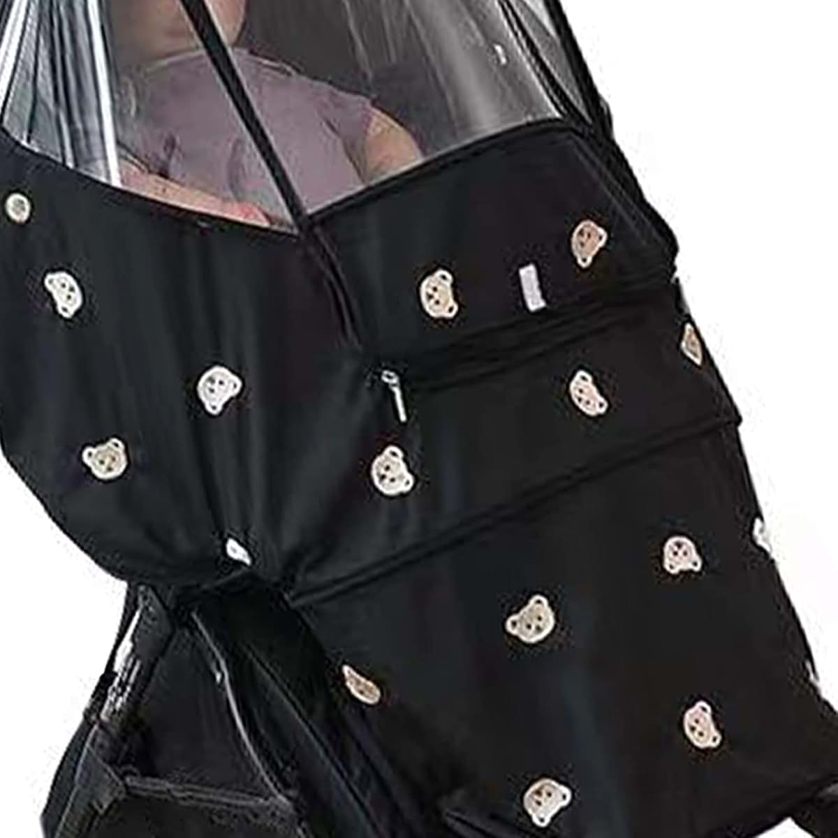Amonida Oxford Cloth Stroller Rain Cover With Bear Pattern (photo 3)