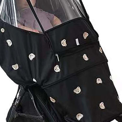 Amonida Oxford Cloth Stroller Rain Cover With Bear Pattern (photo 3)