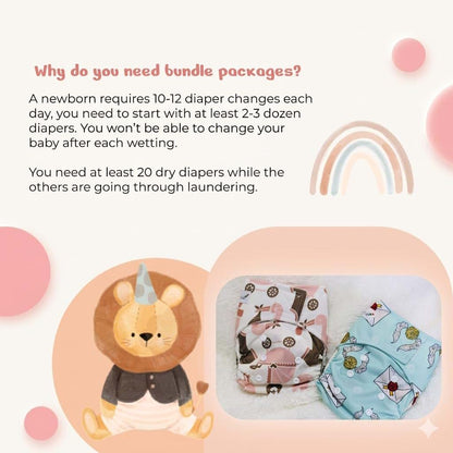 KaWaii Baby 20-Pack Reusable Cloth Diaper Shells One Size Adjustable (photo 4)