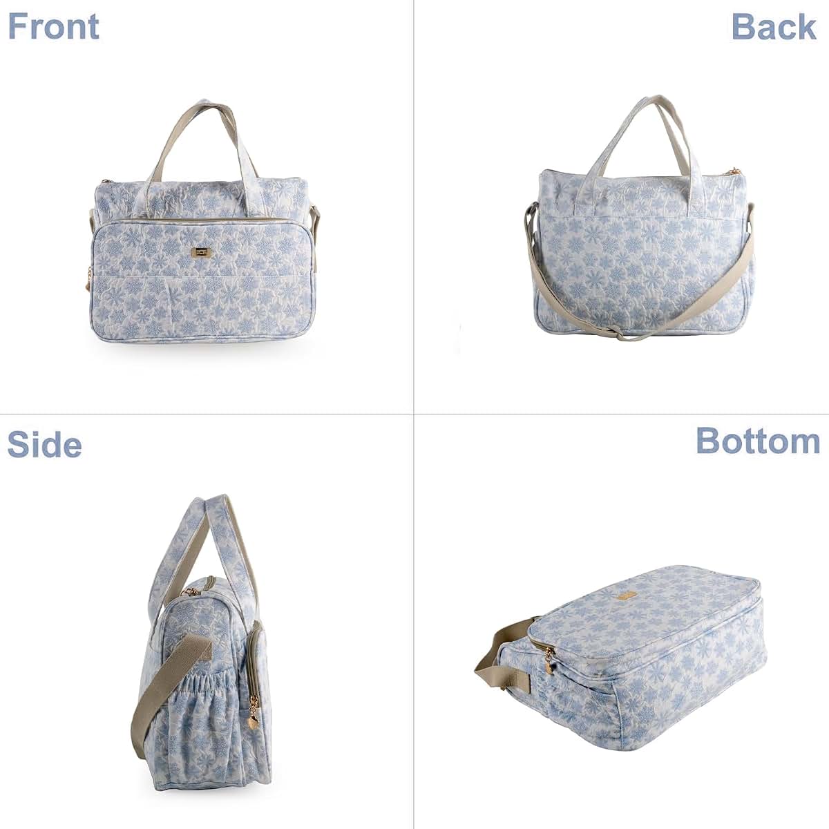 arts fu fu Tote Cute Diaper Bags Crossbody Diaper Bag Mommy Bag with Insulated Hospital Bags Changing Pad ＆ Stroller (photo 2)