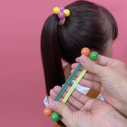 Snadulor 24 Piece Double Ball Hair Ties For Girls