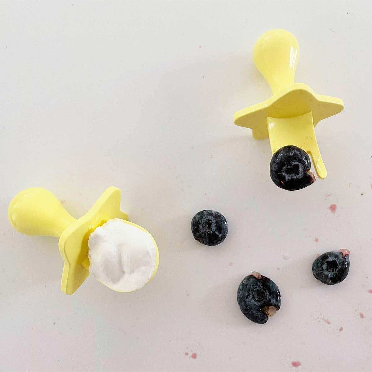 Elli&Nooli Silicone Baby Utensils Set - 2 Count, Yellow (photo 2)