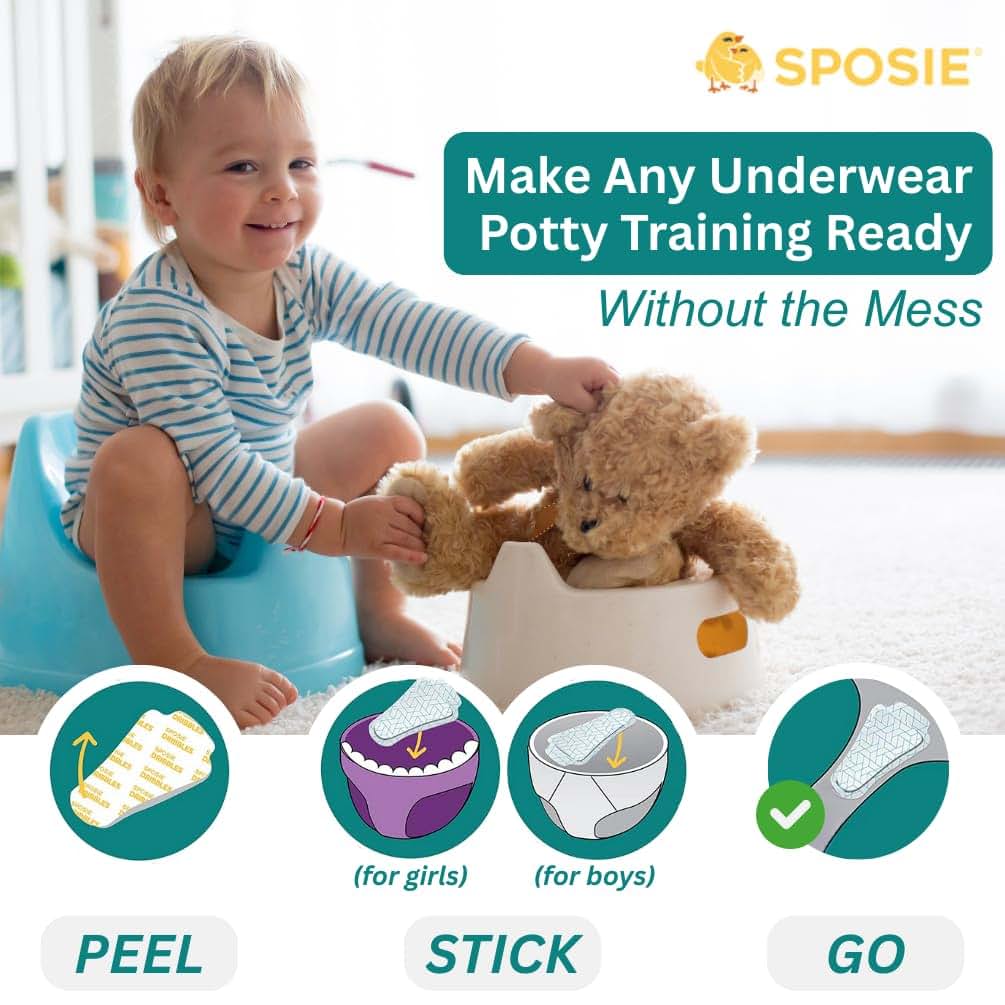 Sposie Dribbles Potty Training Underwear Pads for Leak Protection