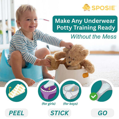 Sposie Dribbles Potty Training Underwear Pads for Leak Protection