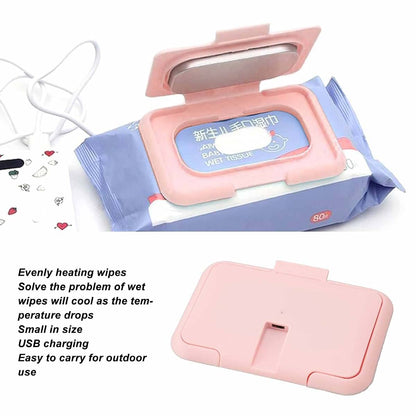 Zetiling Portable Baby Wipe Warmer, USB Powered, Large Capacity, Constant Temperature Heating, Even Heat Distribution (photo 4)