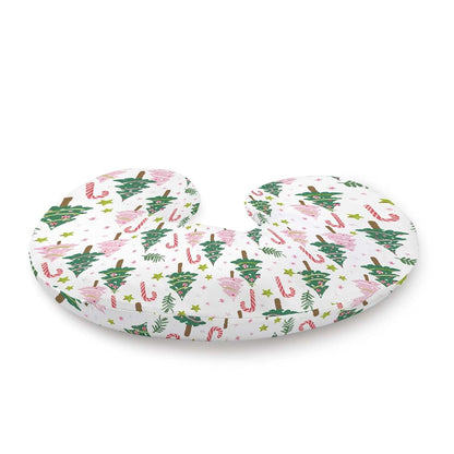 BabyOneStop Christmas Trees Stars Nursing Pillow Cover, Stretchy Polyester Slipcover