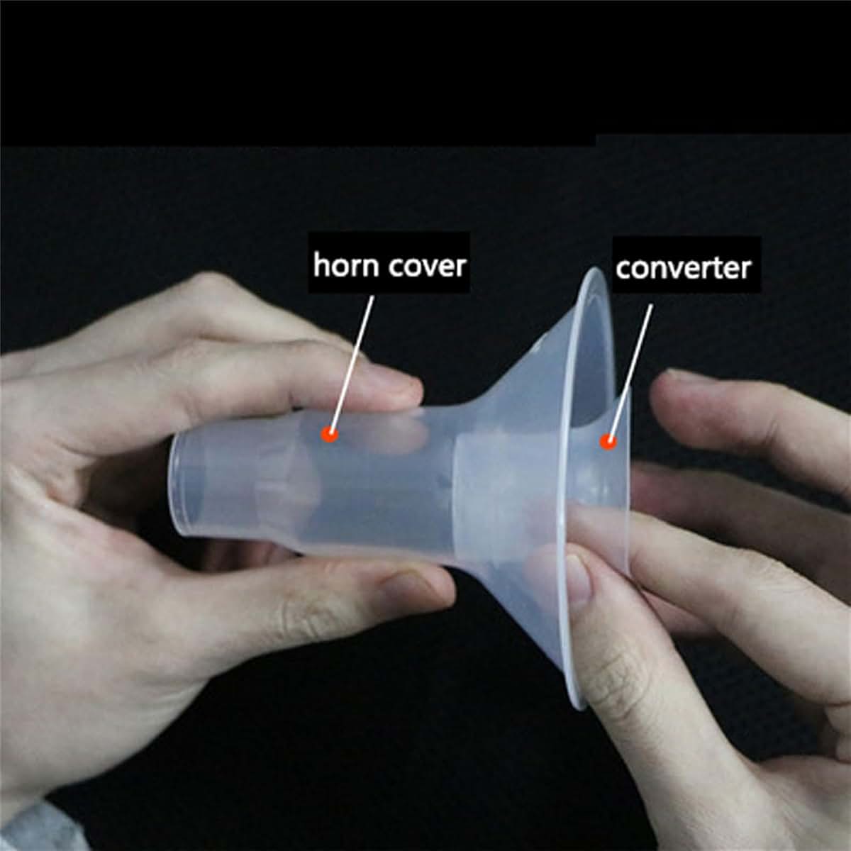 ROYALEAD 17/19/21mm Breast Pump Funnel Inserts Plug-in Different Caliber Size Converter Small Nipple Horn Adapter (photo 3)