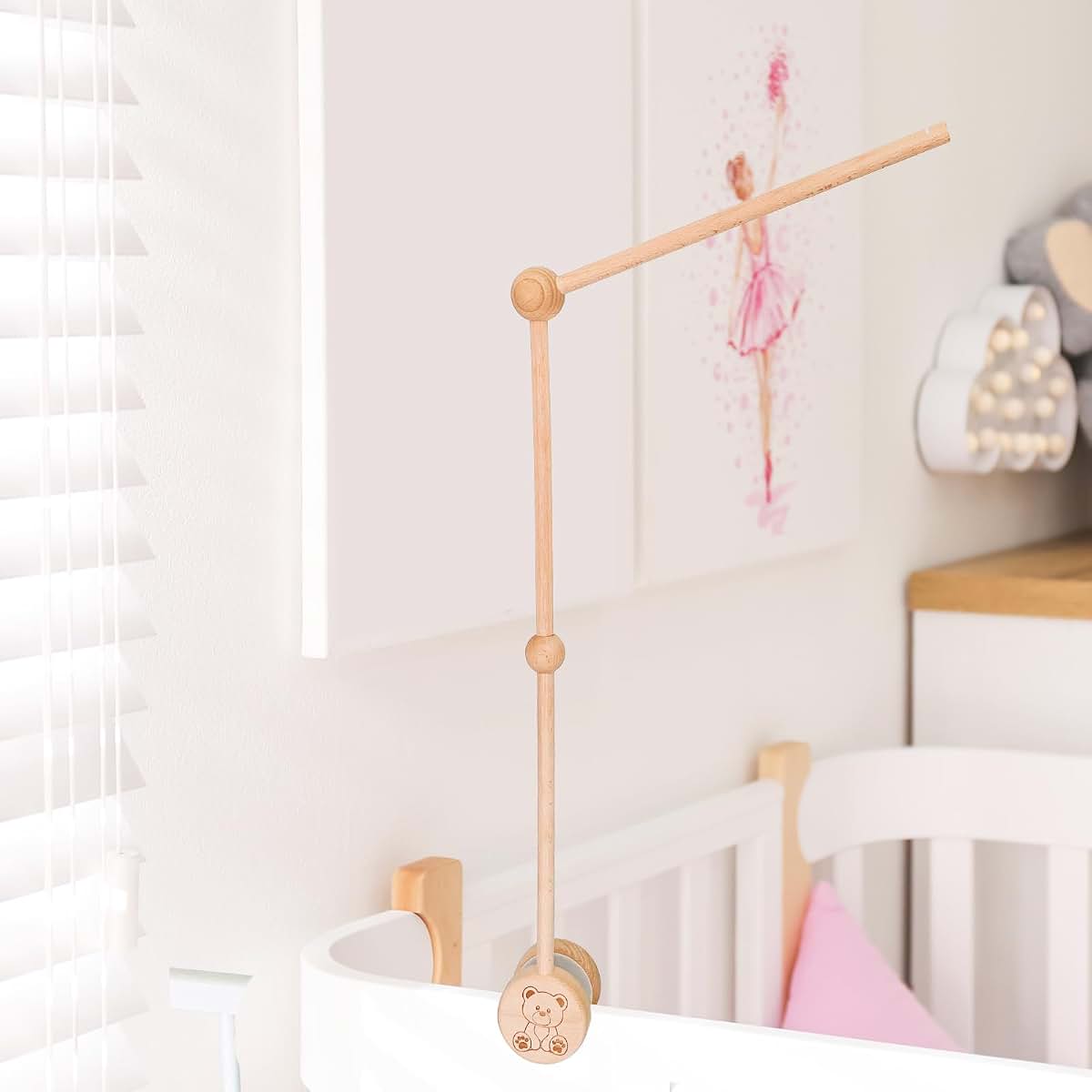 Vlokup Baby Crib Mobile Accessories Wood Mobile Arm
