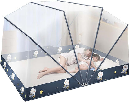 RhLLvJ Folding Mosquito Net Tent Canopy Curtains - 135 * 190cm