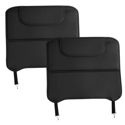 Hotainoys 2PCS Car Seat Back Protector, Waterproof Kick Mat with Storage