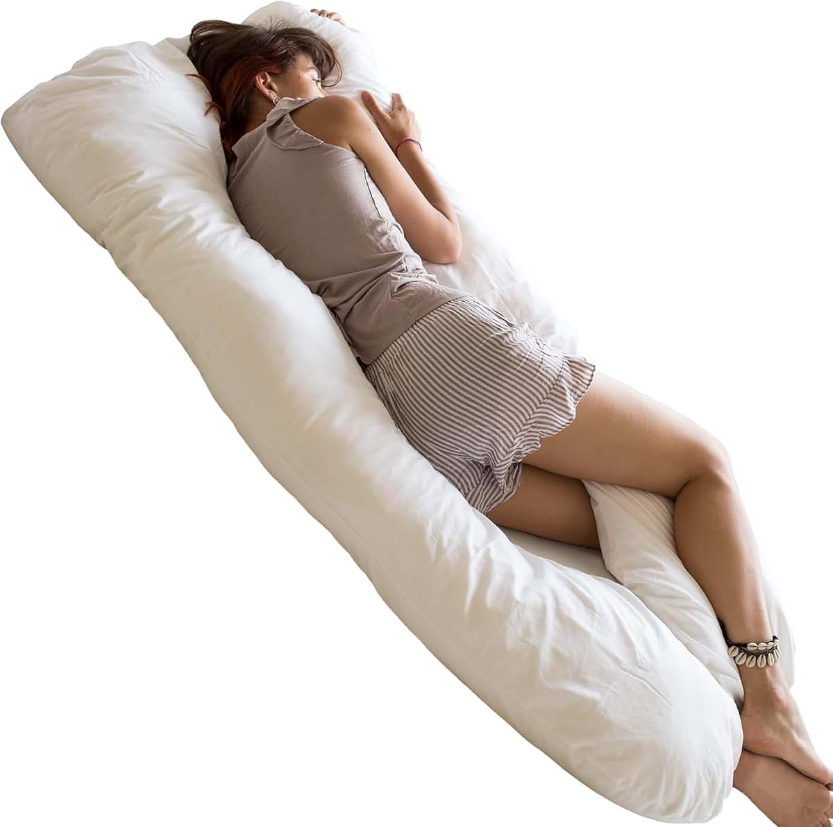 Minicamp Organic Cotton U-Shaped Pregnancy Pillow For Full Body Support