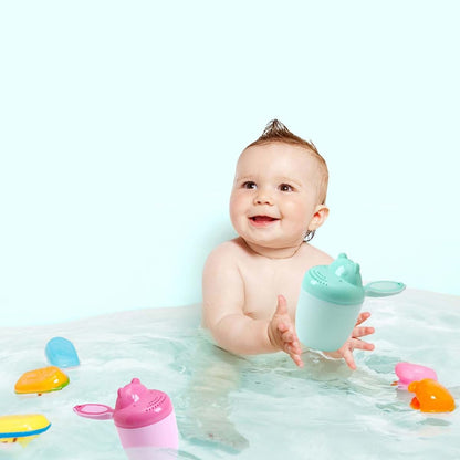 XAGMODSHN Kids Shower Rinse Cup With Hippo Sprinkler Design (photo 2)