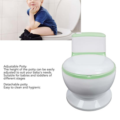 XHTLLO Adjustable Portable Kids Potty Training Seat, Ergonomic and Safe Children's Toilet with Removable Potty Pot (photo 2)