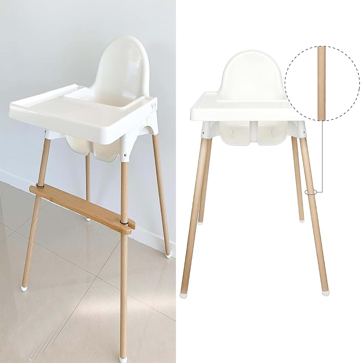 Decorative Bamboo Style Highchair Leg Wraps for Baby Accessories