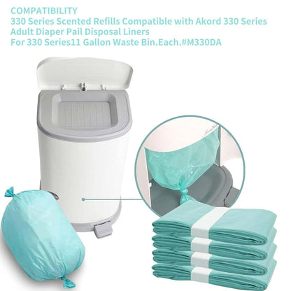 HBUYGF Diaper Pail Liner Refills For Janibell Akord 330 Series, 4-Pack (photo 2)