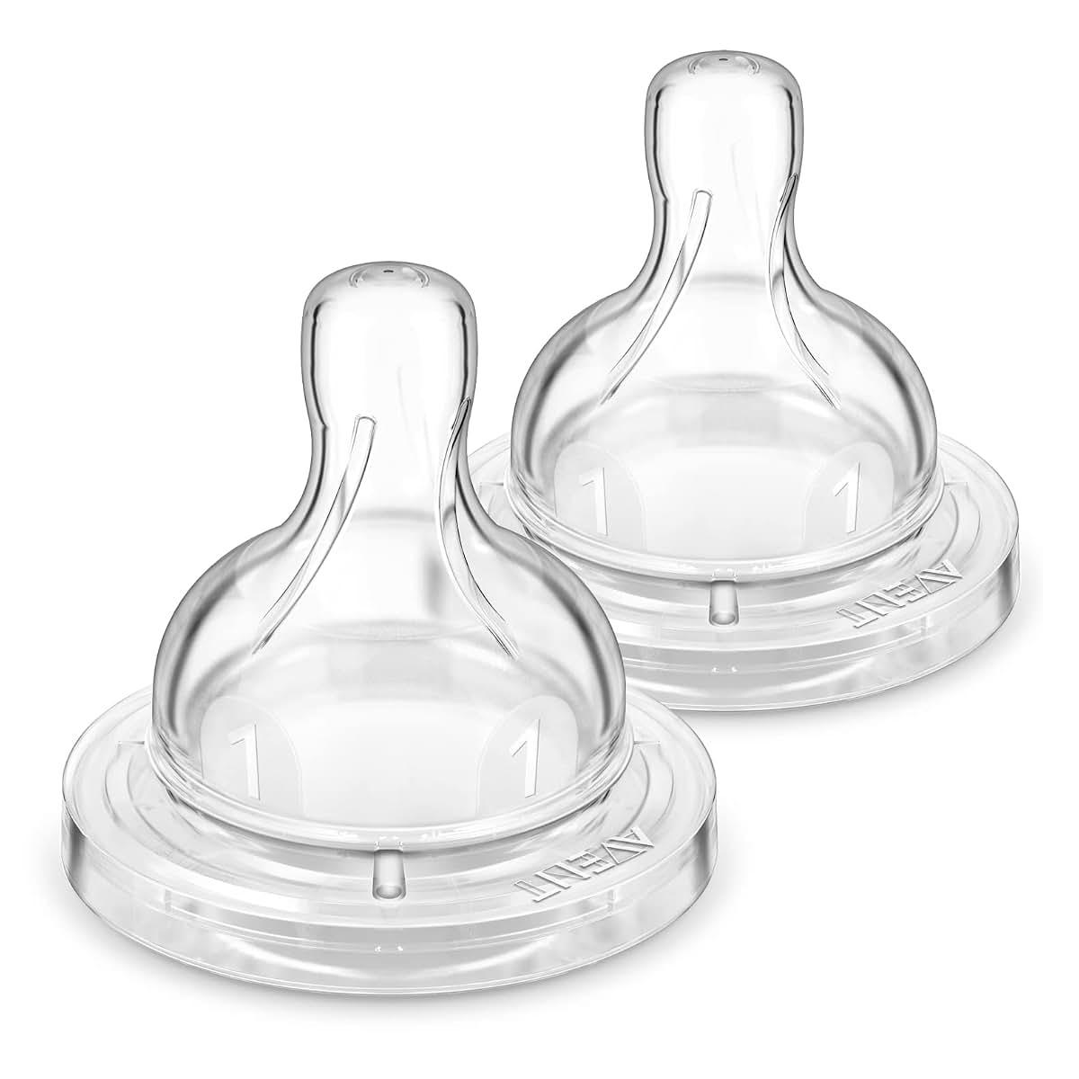 Philips Avent Anti-Colic Baby Bottle Flow 1 Nipple, 2-Pack