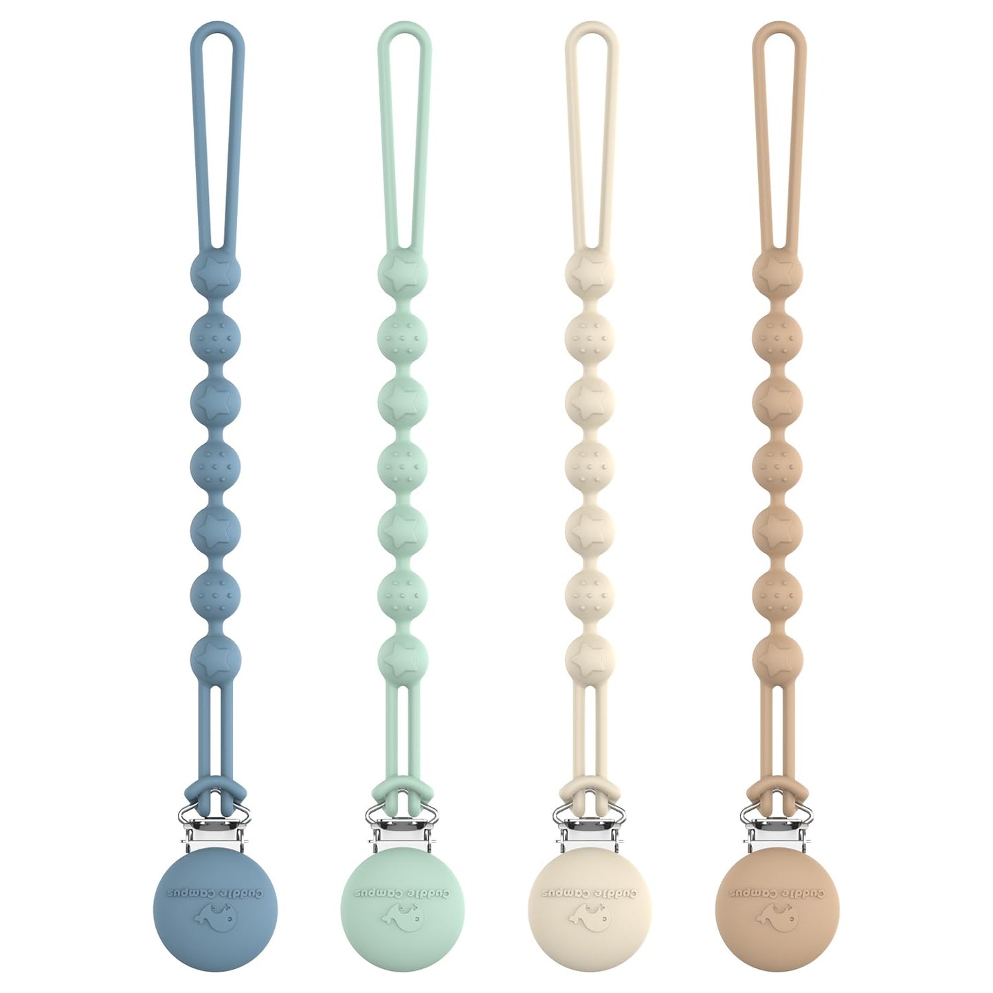 Cuddle Campus Silicone Pacifier Clip Holder