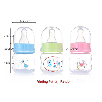 Gllehkt Baby Bottle Portable Baby Nursing Bottle 1.7oz Wide Neck Natural Flowing Easy to Clean Milk Bottle for Infant (photo 3)