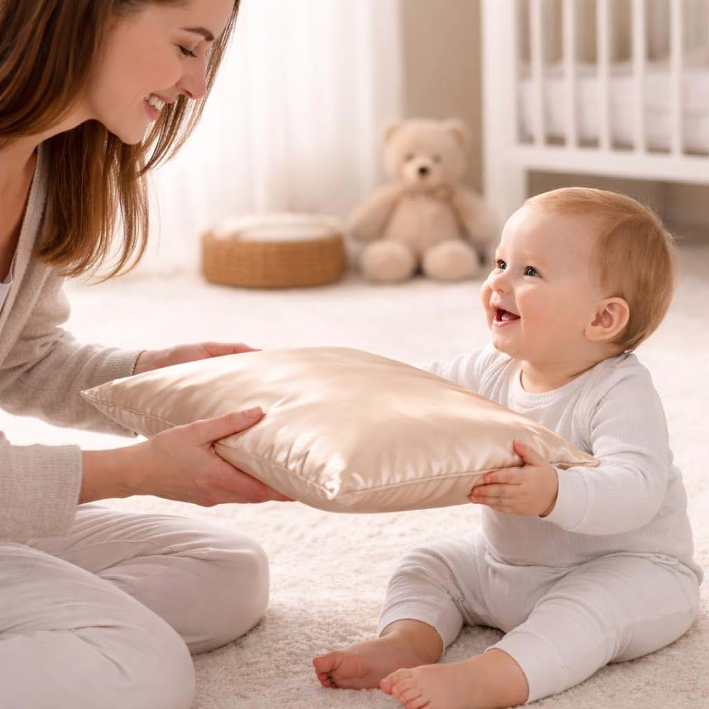 BabyOneStop 22 Momme Silk Baby Pillowcase With Cotton Insert