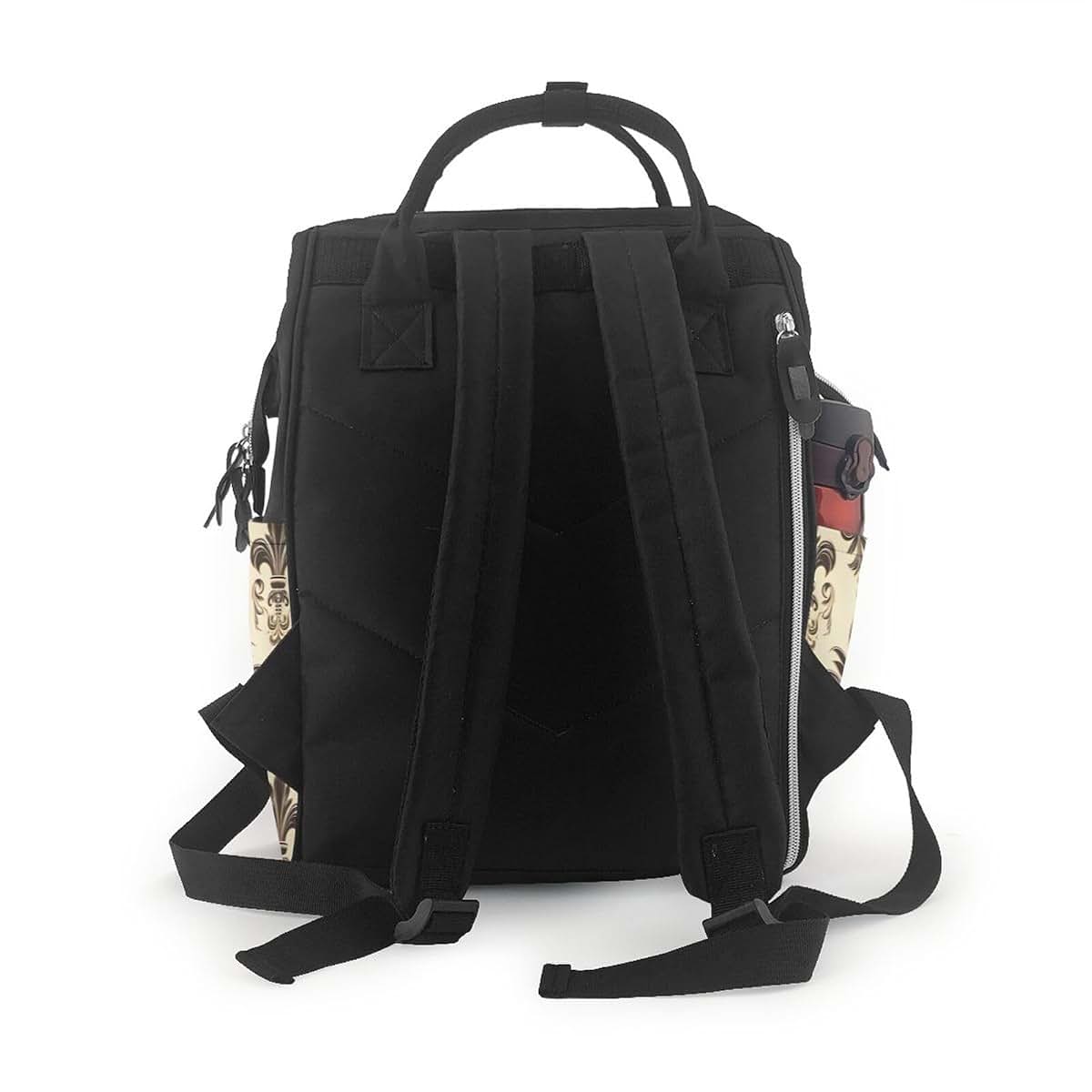 HCBPWVQA Fleur-de-Lis and Coat Arms Knight Print Diaper Bag Multifunction Laptop Backpack Travel Daypacks Large Nappy (photo 3)