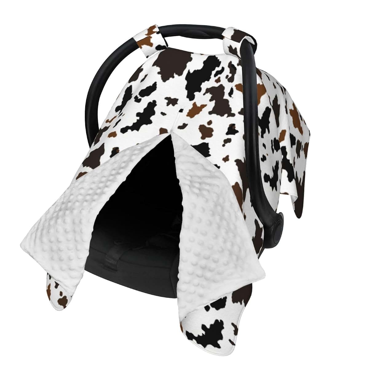 Western Cow Print Baby Car Seat Canopy Cover Multi Use Nursing Cover