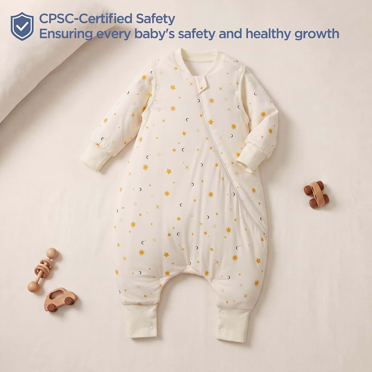 Duomiaomiao 2.5 TOG Toddler Sleep Bag With Feet (photo 3)